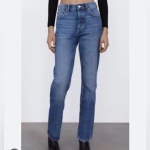Zara high rise oversized size 8 jeans
